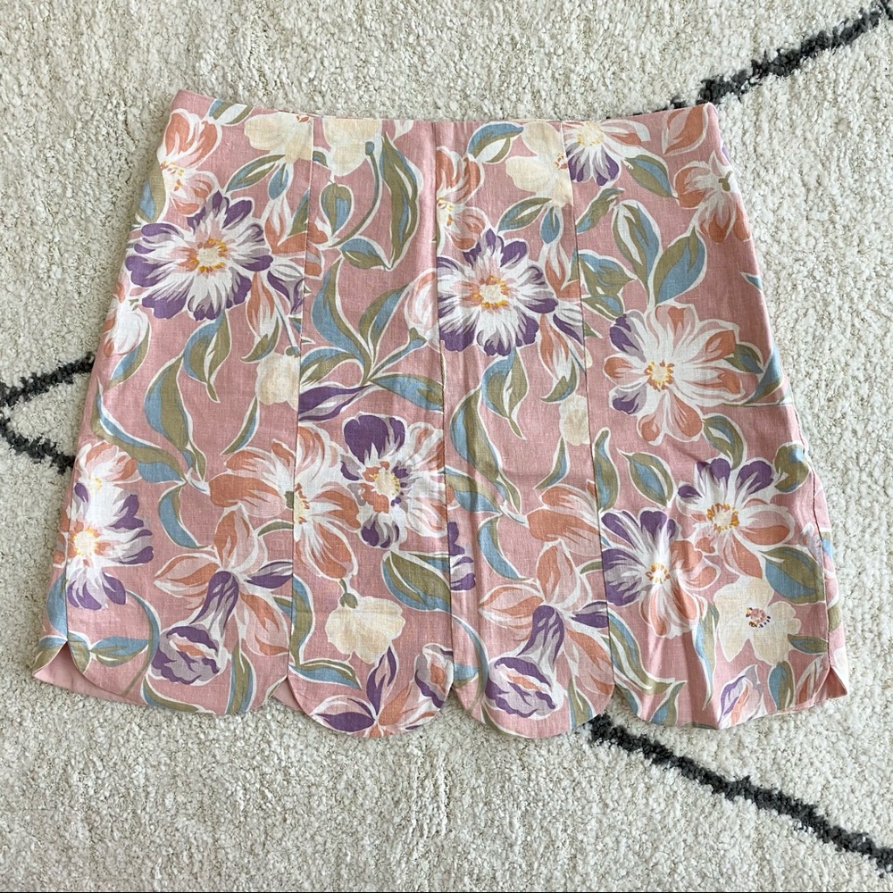 Urban Outfitters Scalloped Mini Skirt